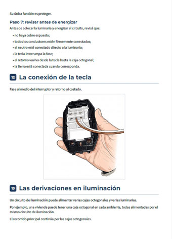 Tomacorrientes instalados correctamente