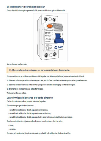 Tablero eléctrico ordenado y prolijo