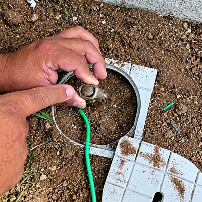 Tablero con bornera de tierra ordenada